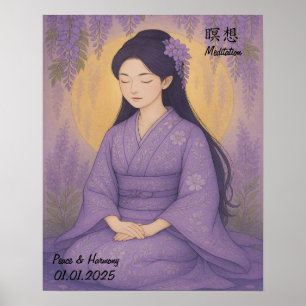 Individuelle Ästhetik Zen Meditation Beachtliche G Poster