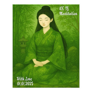Individuelle Ästhetik Zen Meditation Kunst Fotodruck