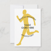 Individuelle Athletics-Party Einladung (Vorderseite)