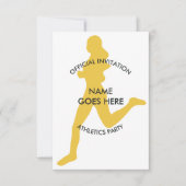 Individuelle Athletics-Party Einladung (Vorderseite)