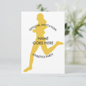 Individuelle Athletics-Party Einladung (Stehend Vorderseite)