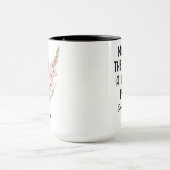 Individuelle August-Geburtsblume - Personalisierte Tasse (Zentrum)