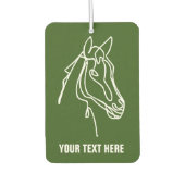Individuelle Autoküche mit Pferdesilhouette Autolufterfrischer (Vorderseite)