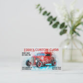Individuelle Autos, Frisierte Auto Wasserfarbe, Gr Visitenkarte (Stehend Vorderseite)
