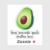 Individuelle Avocado-Kostenvoranschlag Notebook-Au Aufkleber (Blatt)