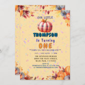 Individuelle " Baby 1 st Birthday Party " Einladung (Vorne/Hinten)