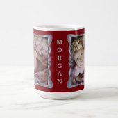 Individuelle Baby-Fotos und Name in Extravaganter  Kaffeetasse (Mittel)