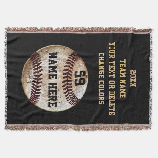 Individuelle Baseball-Geschenkideen Decke (Vorderseite)