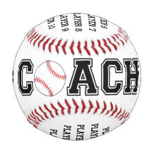 Individuelle Baseball Team Coach Ball macht ein gr