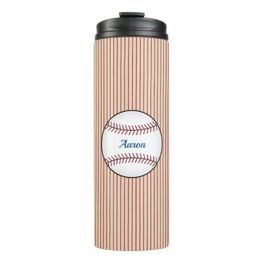 Individuelle Baseball-Thermalkaffee-Tumbler Thermosbecher (Vorderseite)