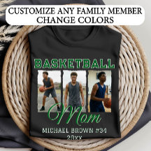 Individuelle Basketball-Mutter 3 Foto-Collage Name