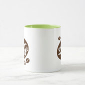 Individuelle Beatmung mit Kaffeebohnen-Design Tasse (Zentrum)