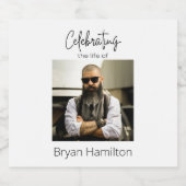 Individuelle Beerdigung des Lebens Bierflaschenetikett (Einzelnes Label)