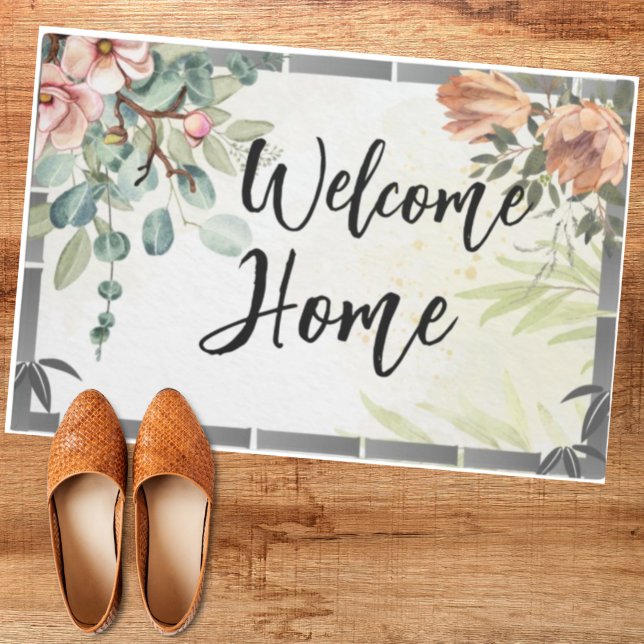 Individuelle Begrüßung Zuhause-Skript natürliche F Fußmatte (Von Creator hochgeladen)