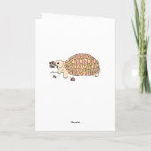 Individuelle birmanische Star Tortoise Card Karte (Rückseite)
