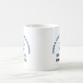 Individuelle Blaue Fußballmannschaft der High Scho Kaffeetasse (Mittel)