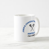 Individuelle Blaue Lacrosse-Schulmannschaft der Hi Kaffeetasse (VorderseiteRechts)
