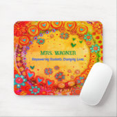 Individuelle Blume für Whimsical Hearts Mousepad (Mit Mouse)