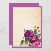 Individuelle Blumeneinladung Einladung (Vorne/Hinten)