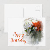 Individuelle Bouquet Digital Art Geburtstag Postka Postkarte (Vorne/Hinten)