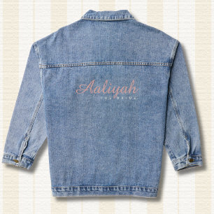 Individuelle Braut-Denimjacke Rosenholzrosa und Jeansjacke