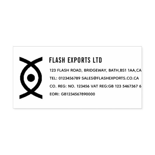 Individuelle Briefmarke für Ihr Unternehmen Permastempel (Design)