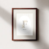 Individuelle Buchstabe F-Nursery-Wandkunst - Baby- Poster