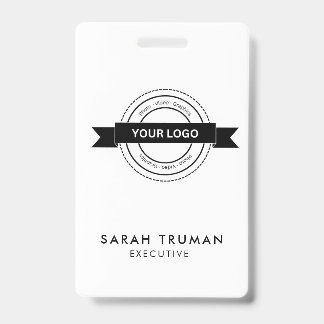 Individuelle Business Employee Card Minimalistisch Ausweis