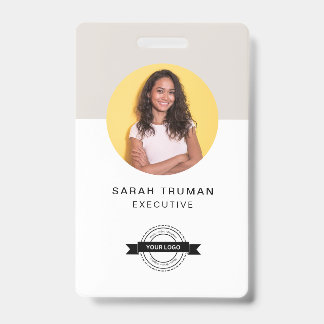Individuelle Business Employee Card Minimalistisch Ausweis