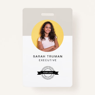 Individuelle Business Employee Card Minimalistisch Ausweis