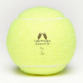 Individuelle Champagner Night Tennis Balls Tennisbälle (Vorderseite)
