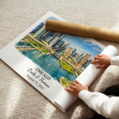 Individuelle Chicago Wandkunst, Illinois Poster