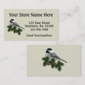 Individuelle Chickadekarte Visitenkarte (Vorne/Hinten)