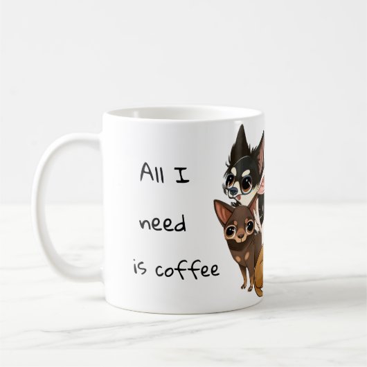 Individuelle Chihuahua-Tasse Kaffeetasse (Links)