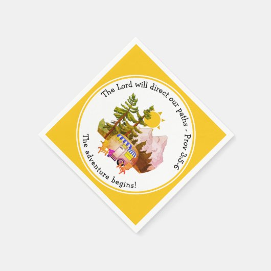 Individuelle Christliche ABENTEUER BEGINNT Reise Serviette (Ecke)