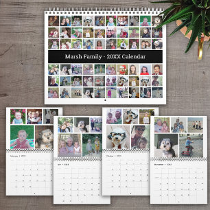 Individuelle Collage Moderne Familie - 60 Fotos Kalender