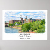 Individuelle Columbus Wandkunst, Georgia Poster (Vorne)