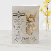 Individuelle Condolence/Sympathy Card Karte (Gelbe Blume)