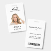 Individuelle Corporate Employee Foto ID Card Ausweis (Vorder- & Rückseite)