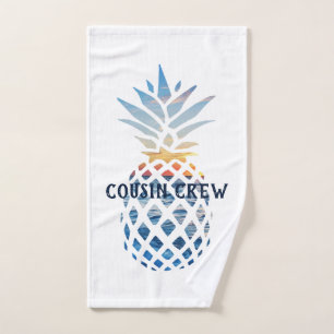 Individuelle Cousin Crew Tropische Familienferien Handtuch