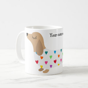 Individuelle Dachshund-Tasse Kaffeetasse