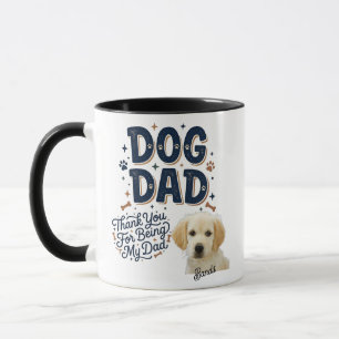 Individuelle Dog Dad Tasse - Danke, dass du Dad bi