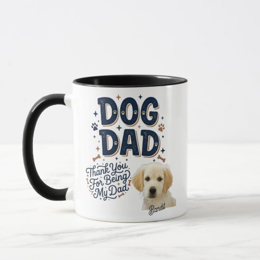 Individuelle Dog Dad Tasse - Danke, dass du Dad bi (Links)