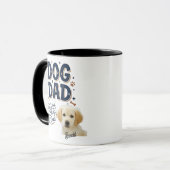 Individuelle Dog Dad Tasse - Danke, dass du Dad bi (Vorderseite Links)