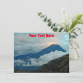 Individuelle Ecuador Vulkankarte (Stehend Vorderseite)