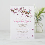 Individuelle Einladung der Babydusche (Stehend Vorderseite)