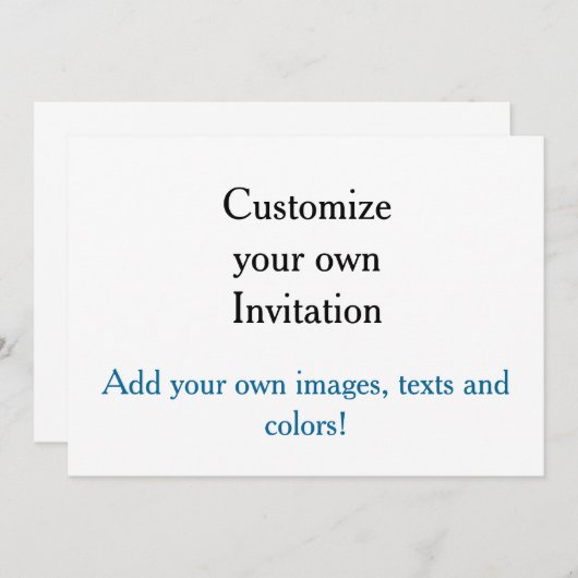 Individuelle Einladung! Einladung (Vorne/Hinten)