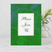 Individuelle Einladung zu einem Aufenthalt in Grün (Stehend Vorderseite)