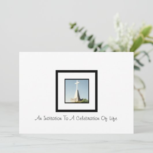 Individuelle Einladung zu einer Feier des Lebens (Stehend Vorderseite)