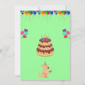 Individuelle Einladung zum Geburtstag mit farbenpr (Rückseite)